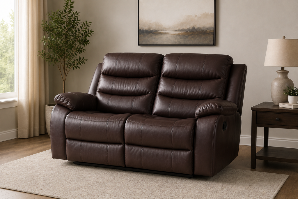 Elegance Soft Furnishings Roma Recliner Sofa 3+2 Seater Electric Leather Suite