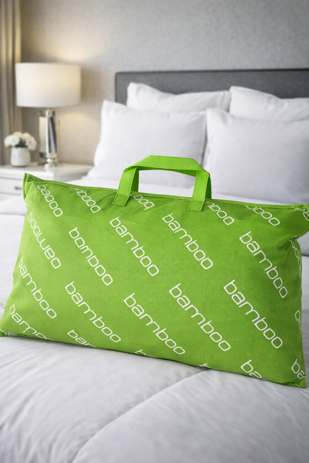 Bamboo Cooling Memory Foam Pillow – Hypoallergenic & Antimicrobial