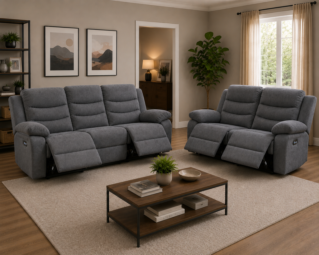 Elegance Soft Furnishings Sorrento Recliner Sofa