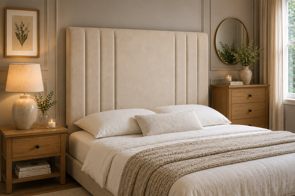 Elegance Soft Furnishings Design Vertical Panel Upholstered Headboard
