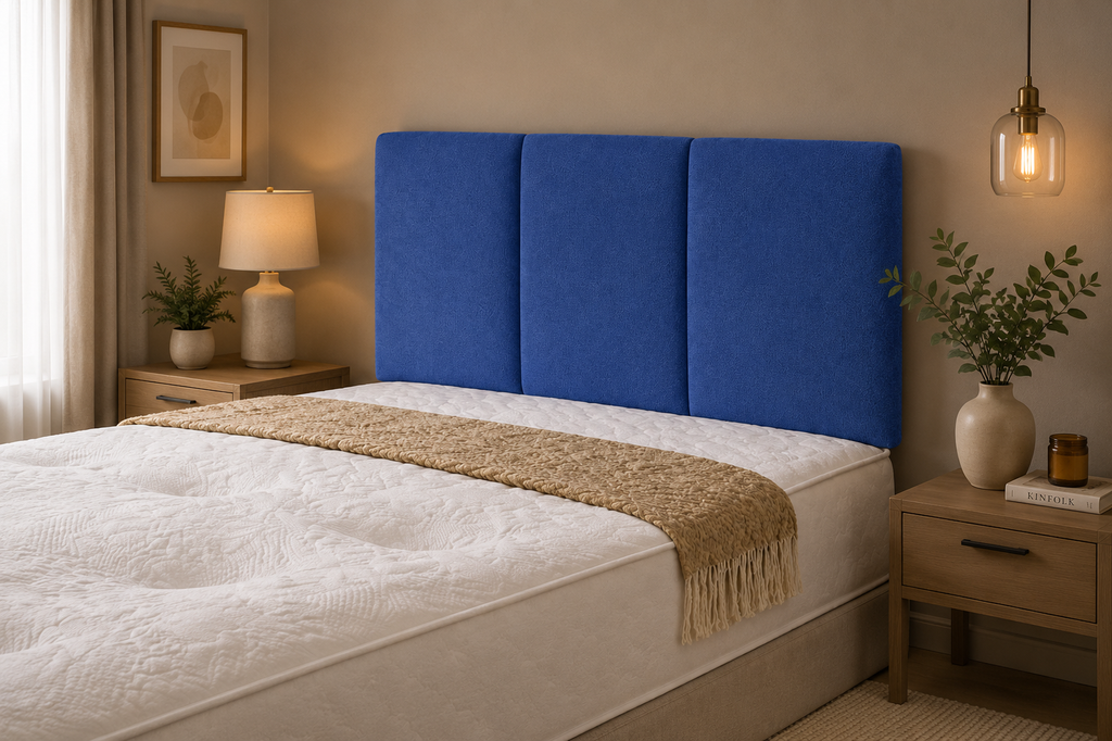 Elegance Soft Furnishings Eleanor Upholstered Headboard Padded Panel Naples Fabric