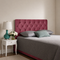 Elegance Soft Furnishings Luxury Velvet Tufted Upholstered Headboard Diamond Padded Bed Backboard Modern Elegant