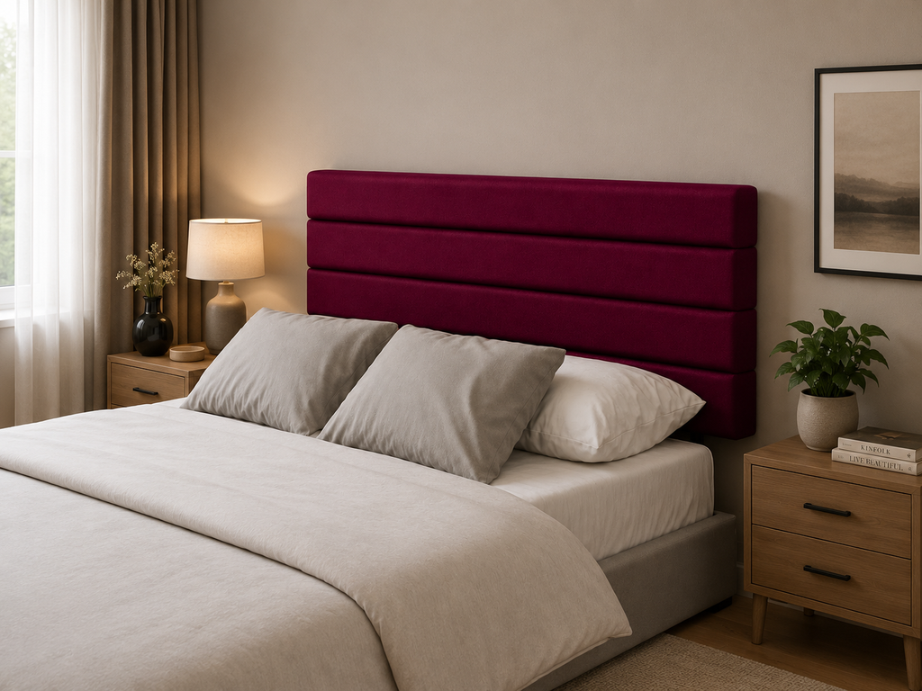Elegance Soft Furnishings Charlie Plush Upholstered Headboard 24"