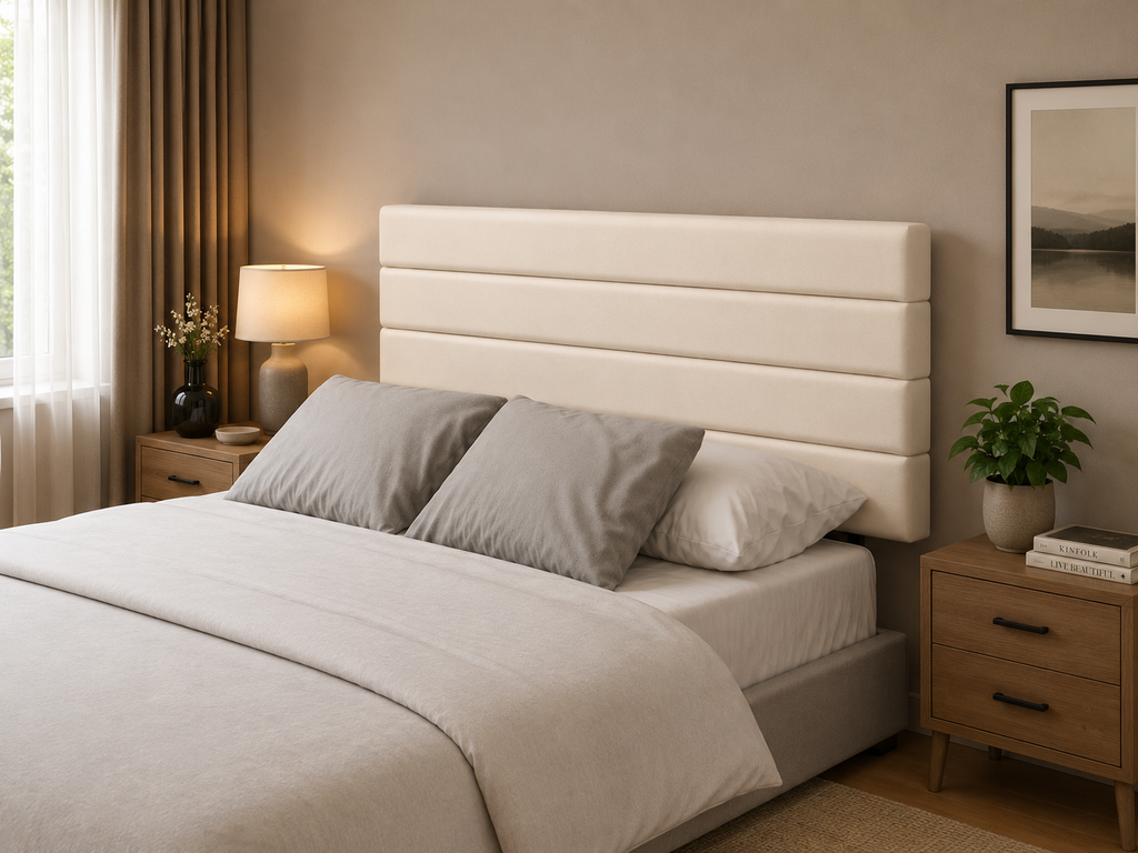 Elegance Soft Furnishings Charlie Plush Upholstered Headboard 24"