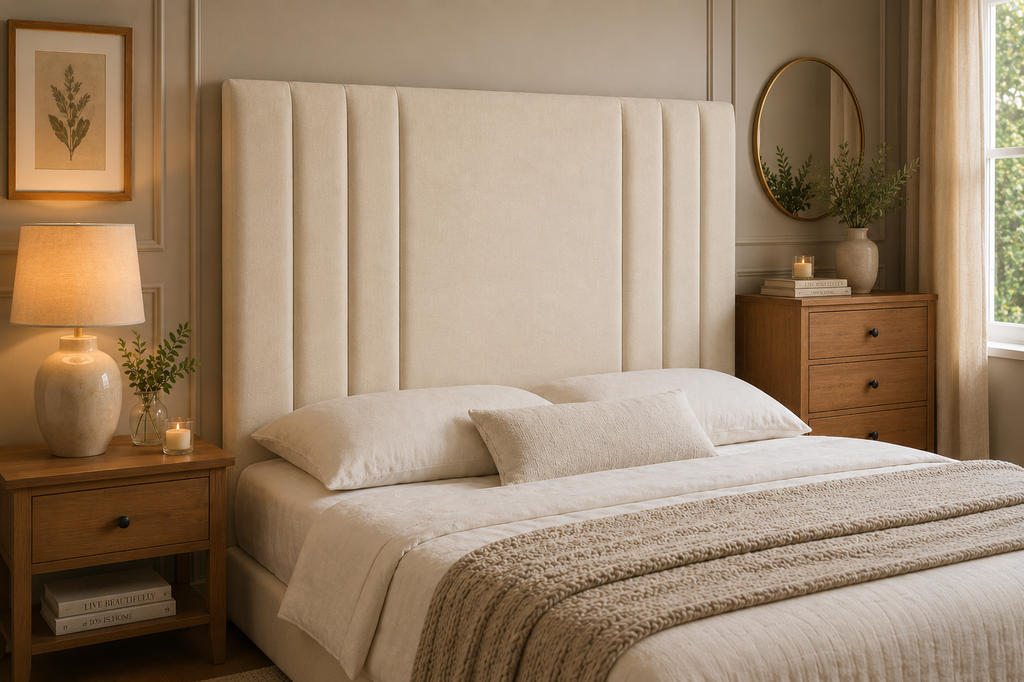 Elegance Soft Furnishings Design Vertical Panel Upholstered Headboard