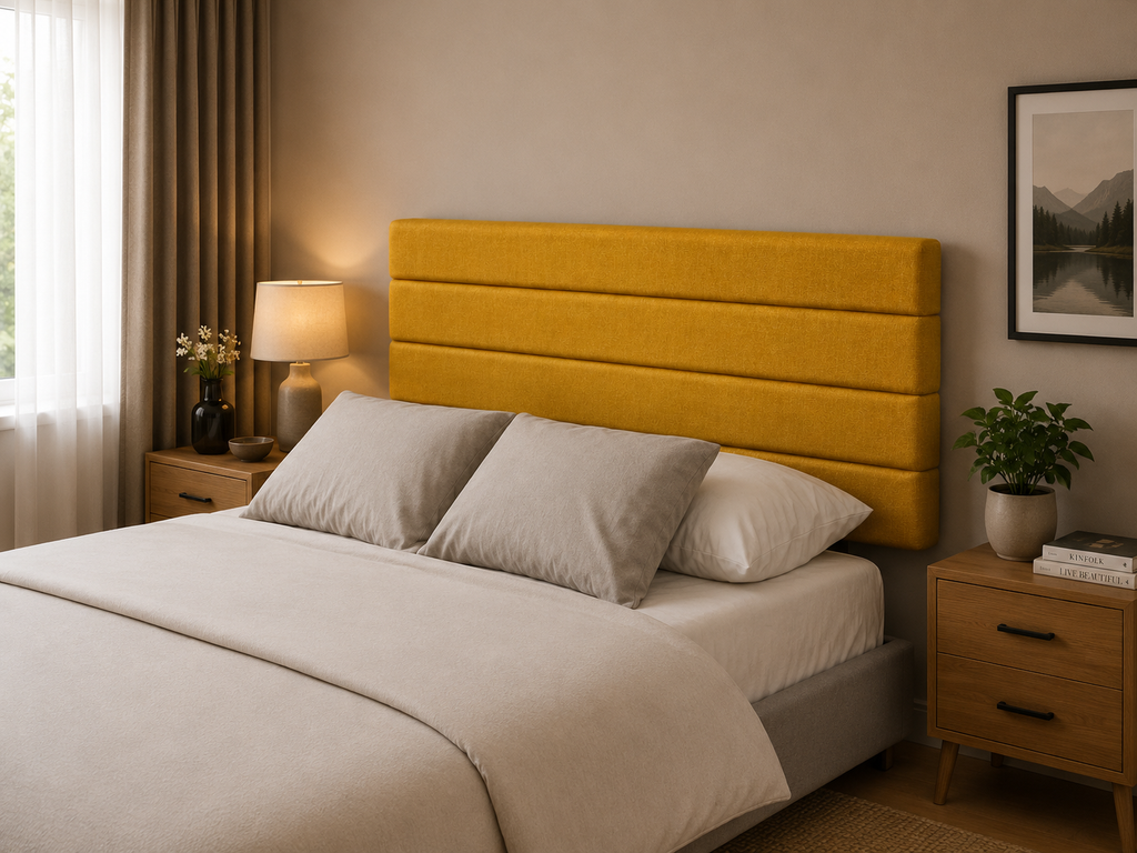 Elegance Soft Furnishings Charlie Plush Upholstered Headboard 24"