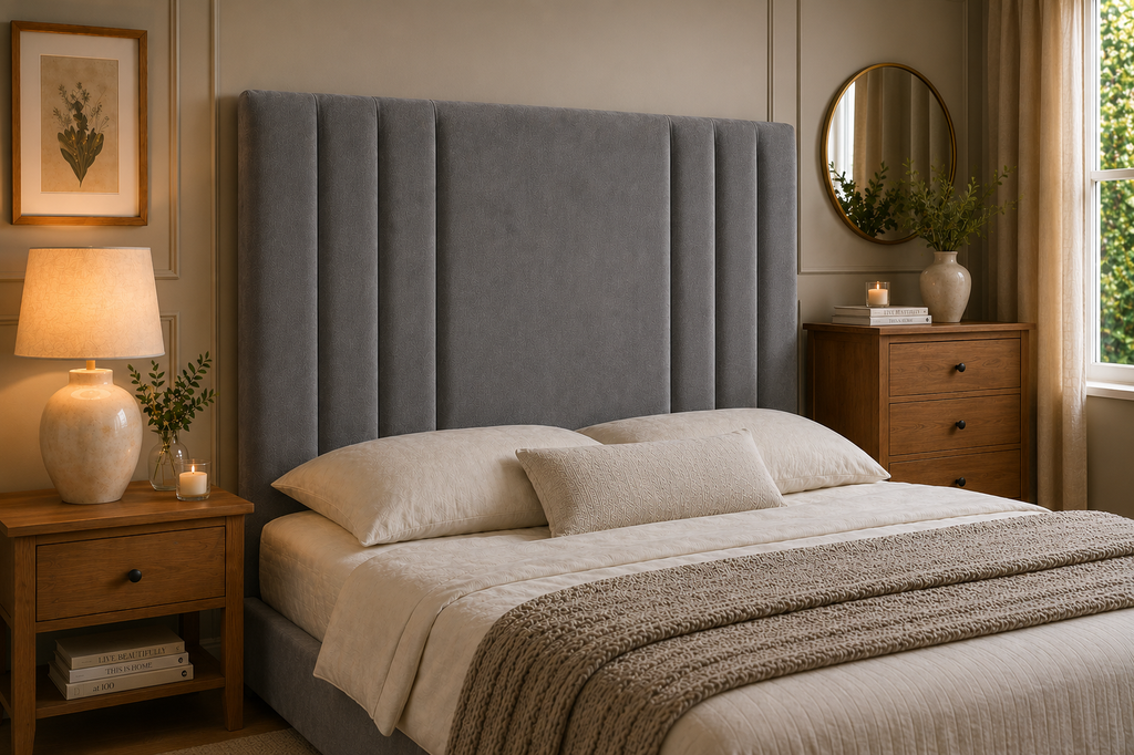 Elegance Soft Furnishings Design Vertical Panel Upholstered Headboard
